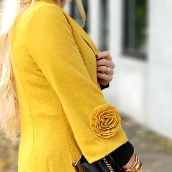 FALL VIBES Mustard Coat - Picture 6 of 10